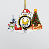 Clan Durie Crest Tartan Acrylic Christmas Ornament QP25 Durie Tartan Tartan Christmas