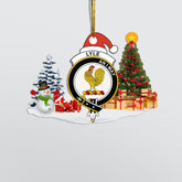 Clan Lyle Crest Tartan Acrylic Christmas Ornament KS62 Lyle Tartan Tartan Christmas