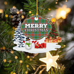 Clan Muirhead "Merry Christmas" Tartan Acrylic Ornament OS84 Muirhead Tartan Tartan Christmas