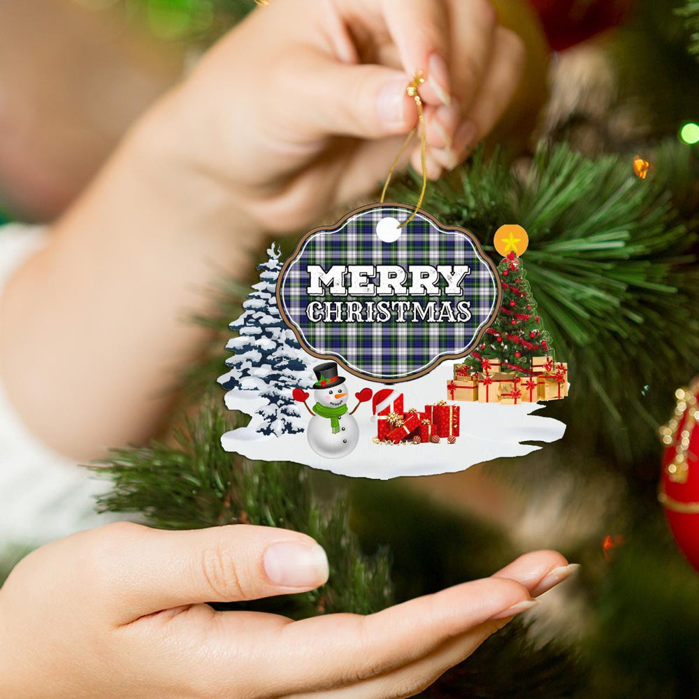 Clan Gordon Dress Modern "Merry Christmas" Tartan Acrylic Ornament MT50 Gordon Dress Modern Tartan Tartan Christmas