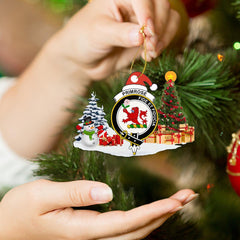 Clan Primrose Crest Tartan Acrylic Christmas Ornament YY79 Primrose Tartan Tartan Christmas
