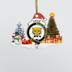Clan Little Crest Tartan Acrylic Christmas Ornament UA17 Little Tartan Tartan Christmas
