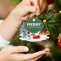 Clan New Mexico "Merry Christmas" Tartan Acrylic Ornament WO48 New Mexico Tartan Tartan Christmas