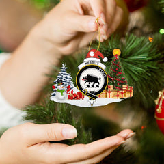 Clan Nesbitt (or Nisbet) Crest Tartan Acrylic Christmas Ornament TO68 Nesbitt (or Nisbet) Tartan Tartan Christmas