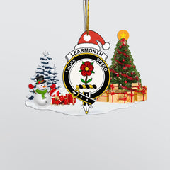Clan Learmonth Crest Tartan Acrylic Christmas Ornament IX89 Learmonth Tartan Tartan Christmas