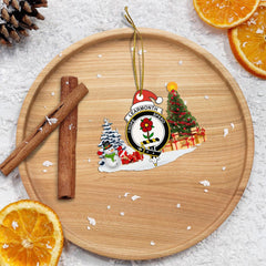 Clan Learmonth Crest Tartan Acrylic Christmas Ornament IX89 Learmonth Tartan Tartan Christmas