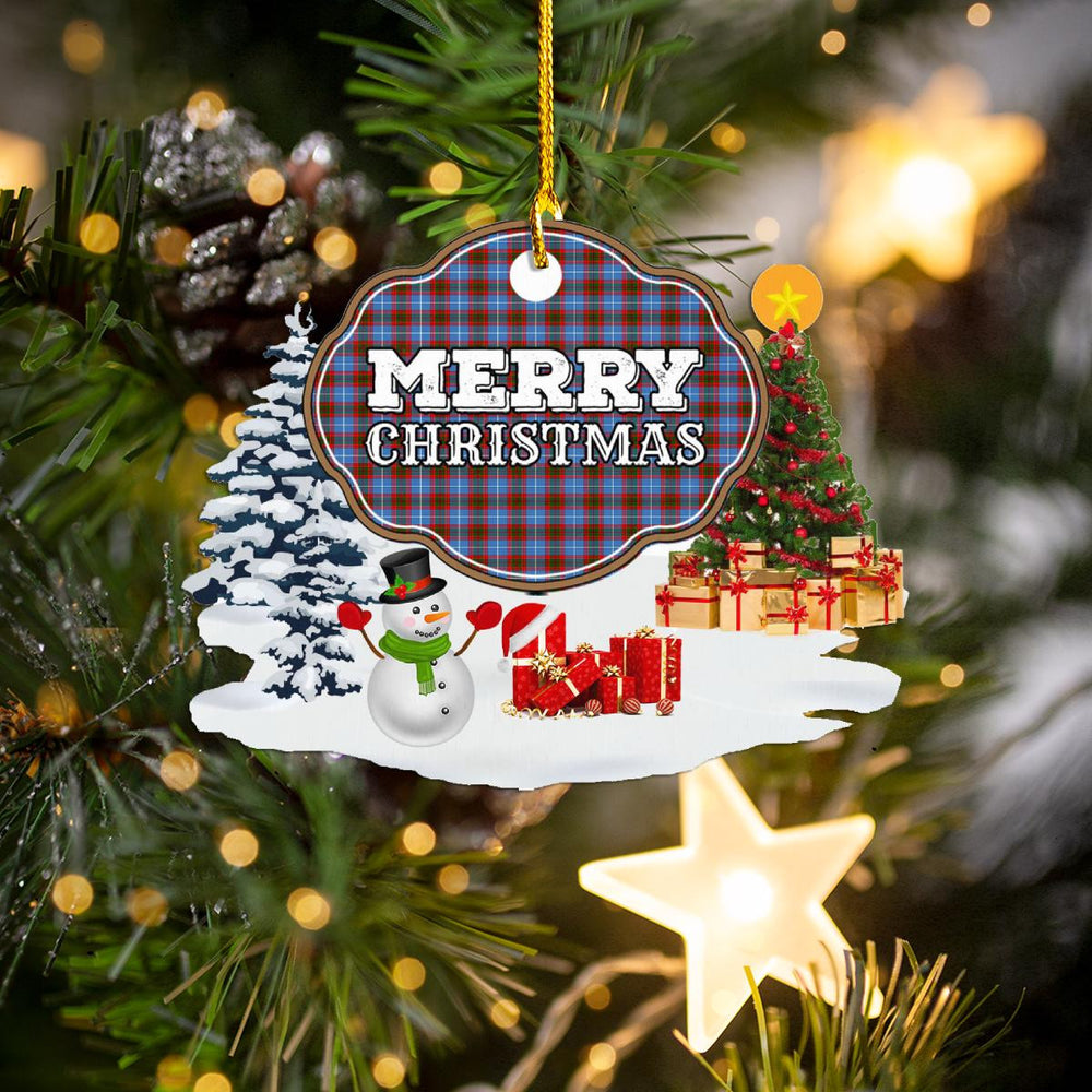 Clan Pennycook (Edinburgh) "Merry Christmas" Tartan Acrylic Ornament HY20 Pennycook (Edinburgh) Tartan Tartan Christmas