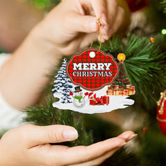 Clan MacDonald of Sleat "Merry Christmas" Tartan Acrylic Ornament YM65 MacDonald of Sleat Tartan Tartan Christmas