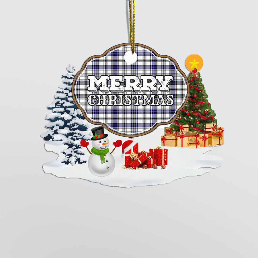 Clan Hannay "Merry Christmas" Tartan Acrylic Ornament EK45 Hannay Tartan Tartan Christmas