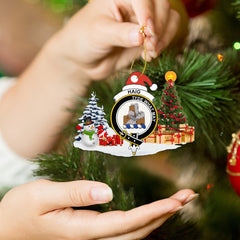 Clan Haig Crest Tartan Acrylic Christmas Ornament OQ64 Haig Tartan Tartan Christmas