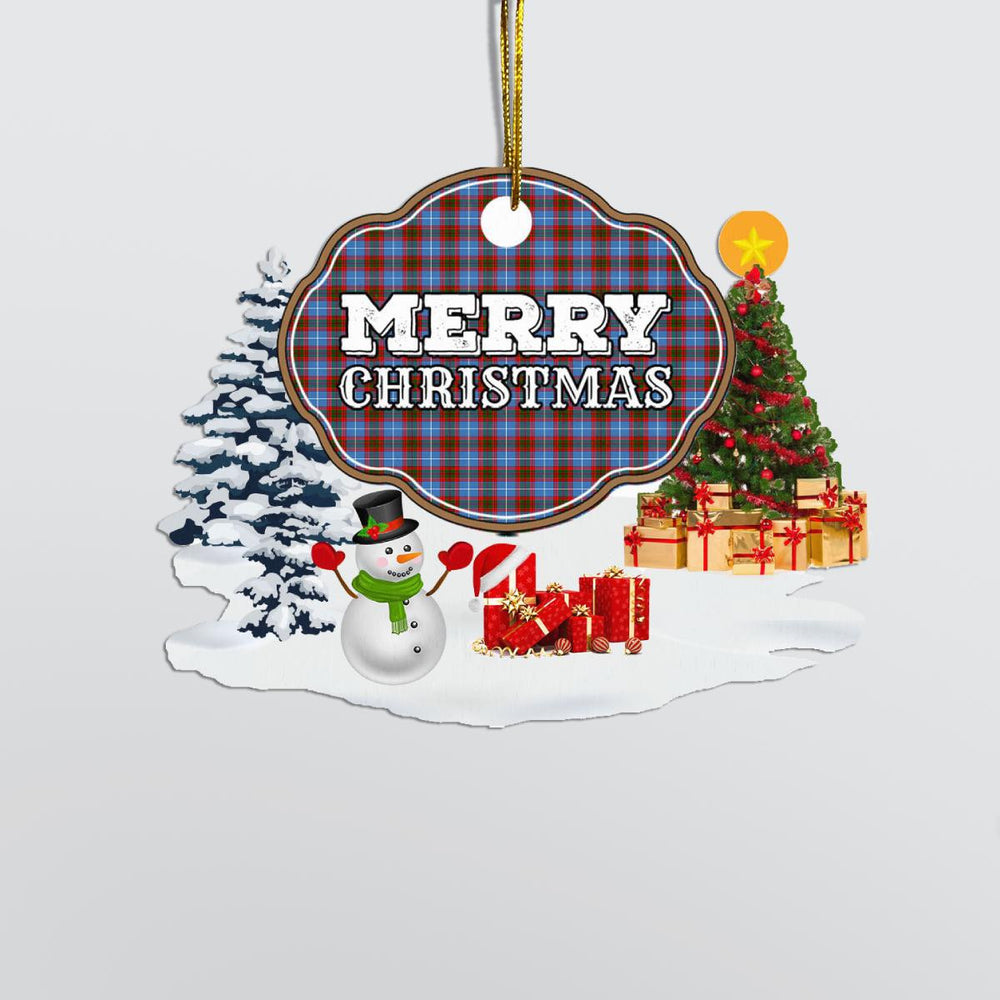 Clan Skirving (Edinburgh) "Merry Christmas" Tartan Acrylic Ornament DZ89 Skirving (Edinburgh) Tartan Tartan Christmas