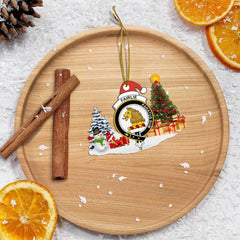 Clan Fairlie Crest Tartan Acrylic Christmas Ornament OZ15 Fairlie Tartan Tartan Christmas