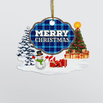 Clan McKerrell "Merry Christmas" Tartan Acrylic Ornament