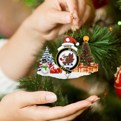 Clan Innes Crest Tartan Acrylic Christmas Ornament ZV39 Innes Tartan Tartan Christmas