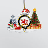 Clan MacDuff Crest Tartan Acrylic Christmas Ornament RF12 MacDuff Tartan Tartan Christmas