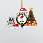 Clan Meldrum Crest Tartan Acrylic Christmas Ornament LG81 Meldrum Tartan Tartan Christmas