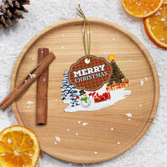 Clan Langlands "Merry Christmas" Tartan Acrylic Ornament QT55 Langlands Tartan Tartan Christmas