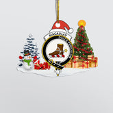 Clan MacAulay Crest Tartan Acrylic Christmas Ornament RI68 MacAulay Tartan Tartan Christmas