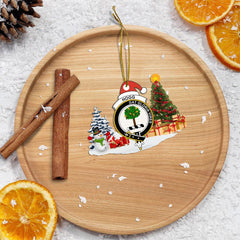 Clan Hogg (or Hog) Crest Tartan Acrylic Christmas Ornament QO49 Hogg (or Hog) Tartan Tartan Christmas