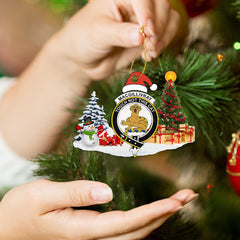 Clan MacGillivray Crest Tartan Acrylic Christmas Ornament EP46 MacGillivray Tartan Tartan Christmas