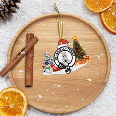 Clan Malcolm II Crest Tartan Acrylic Christmas Ornament ZD53 Malcolm II Tartan Tartan Christmas