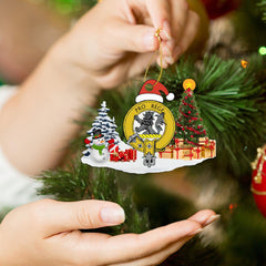 Clan MacPhee Crest Tartan Acrylic Christmas Ornament BS39 MacPhee Tartan Tartan Christmas