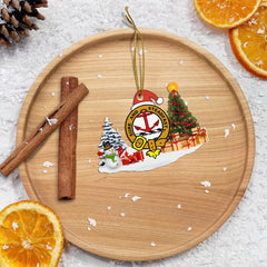 Clan Clark Crest Tartan Acrylic Christmas Ornament MZ69 Clark Tartan Tartan Christmas