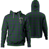 Clan Carmichael Modern Tartan Hoodie Crest VI6AWSI6-1 Carmichael Modern Tartan Hoodies