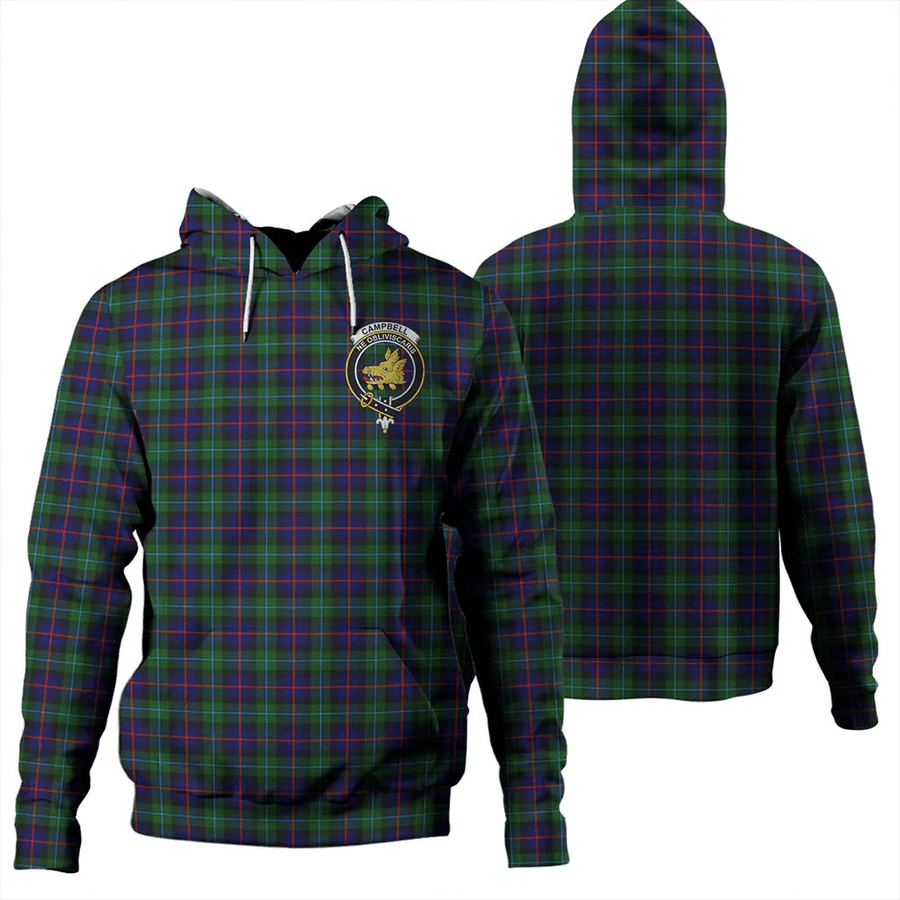 Clan Campbell of Cawdor Modern Tartan Hoodie Crest IQ0T9BJJ-1 Campbell of Cawdor Modern Tartan Hoodies