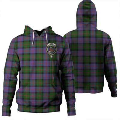 Clan Blair Modern Tartan Hoodie Crest