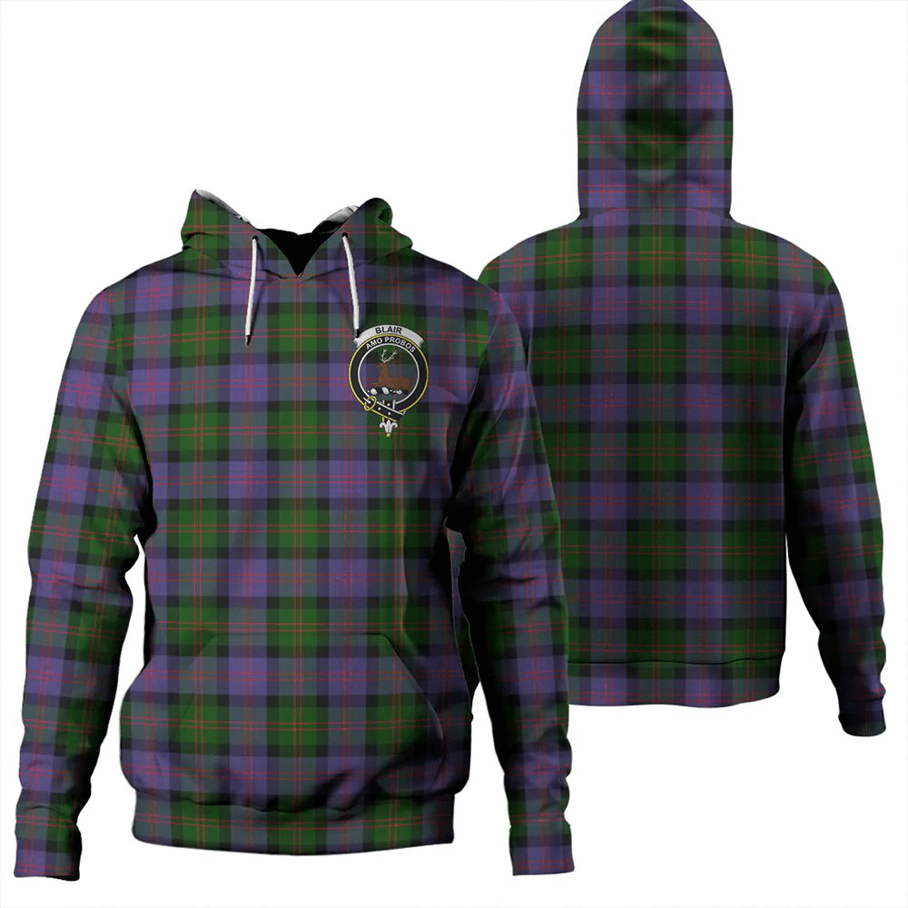 Clan Clan Blair Modern Tartan Hoodie Crest U5IOMPIW-1 Blair Modern Tartan Hoodies