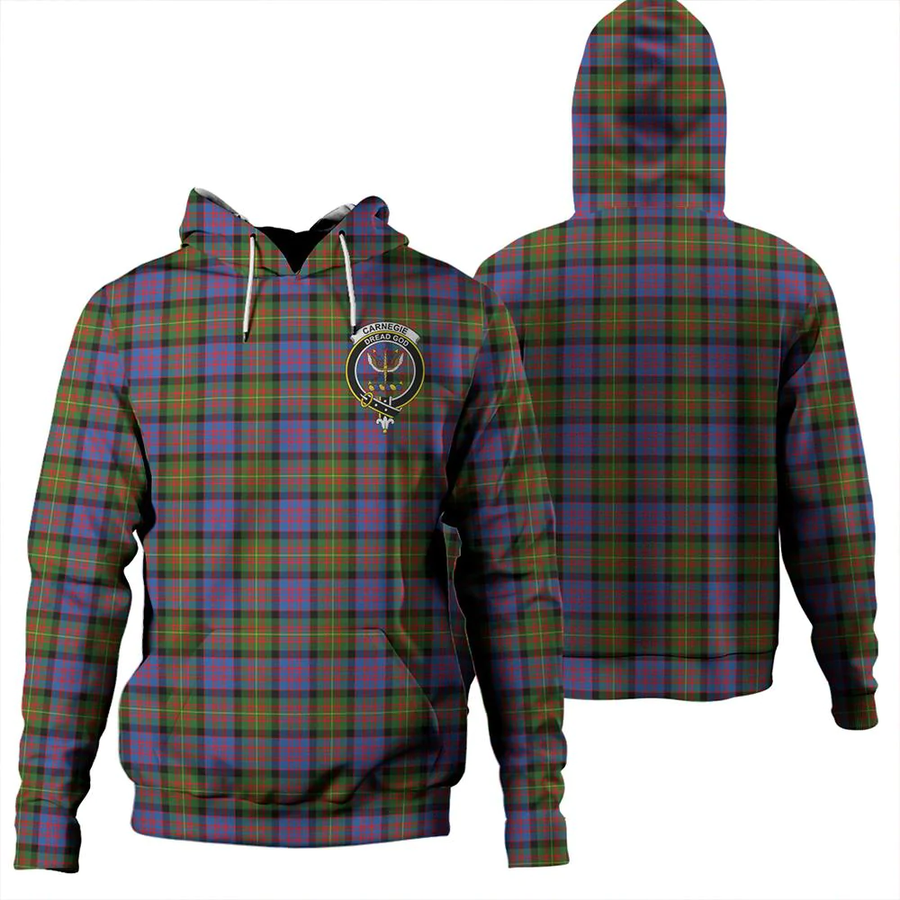 Clan Carnegie Ancient Tartan Hoodie Crest 0MQBIJBF-1 Carnegie Ancient Tartan Hoodies