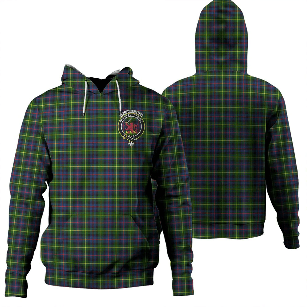 Clan Farquharson Modern Tartan Hoodie Crest WMV8TIFY-1 Farquharson Modern Tartan Hoodies