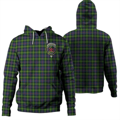 Clan Farquharson Modern Tartan Hoodie Crest WMV8TIFY-1 Farquharson Modern Tartan Hoodies