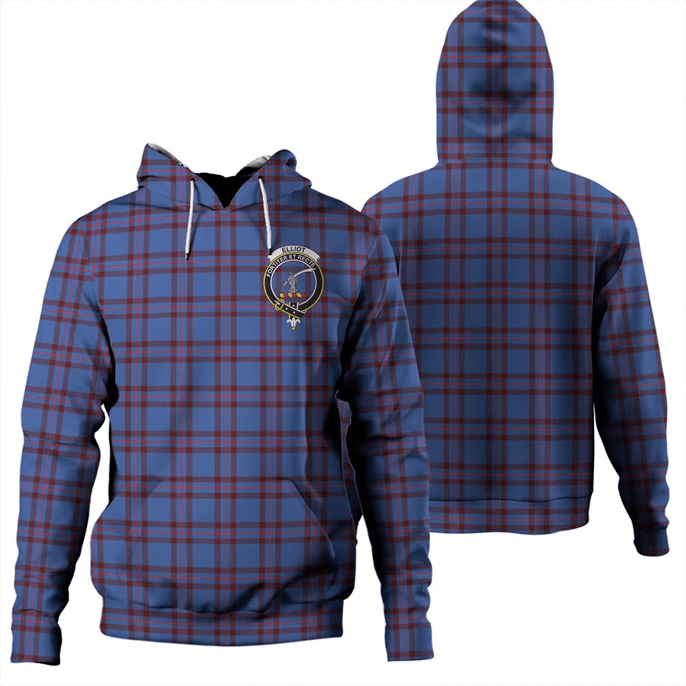 Clan Elliot Modern Tartan Hoodie Crest WCWYDE2Z-1 Elliot Modern Tartan Hoodies