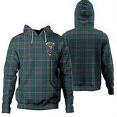 Clan Cockburn Ancient Tartan Hoodie Crest V71LUEBJ-1 Cockburn Ancient Tartan Hoodies