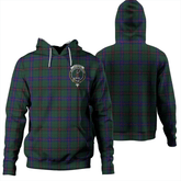 Clan Davidson Modern Tartan Hoodie Crest JEWN8HVH-1 Davidson Modern Tartan Hoodies