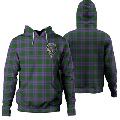 Clan Elphinstone Tartan Hoodie Crest