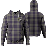 Clan Cunningham Dress Blue Dancers Tartan Hoodie Crest M54MC5EB-1 Cunningham Dress Blue Dancers Tartan Hoodies