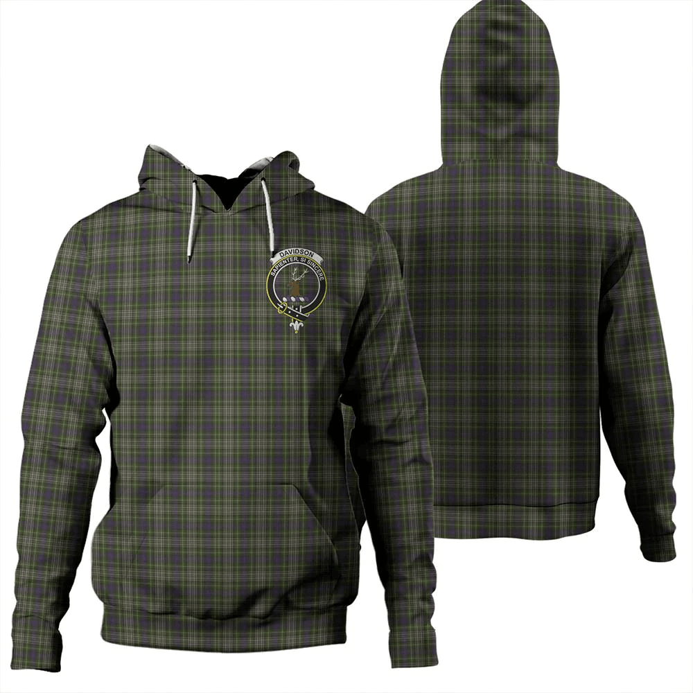 Clan Davidson Tulloch Dress Tartan Hoodie Crest MHGMBPI9-1 Davidson Tulloch Dress Tartan Hoodies