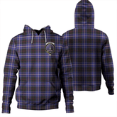 Clan Dunlop Modern Tartan Hoodie Crest JBUVSV2F-1 Dunlop Modern Tartan Hoodies