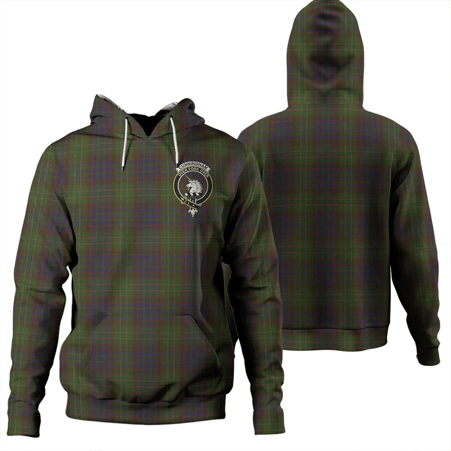Clan Cunningham Hunting Modern Tartan Hoodie Crest PRY0N5VB-1 Cunningham Hunting Modern Tartan Hoodies