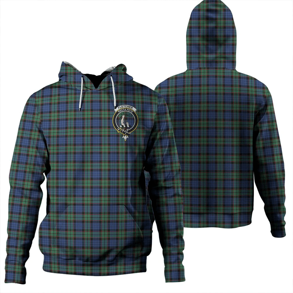 Clan Fletcher Ancient Tartan Hoodie Crest I1QKIC0J-1 Fletcher Ancient Tartan Hoodies