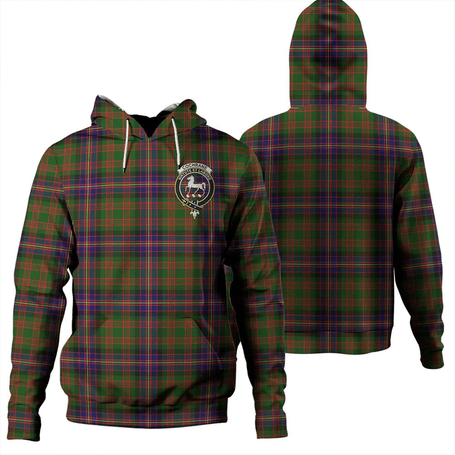 Clan Cochrane Modern Tartan Hoodie Crest OKKCPD0K-1 Cochrane Modern Tartan Hoodies