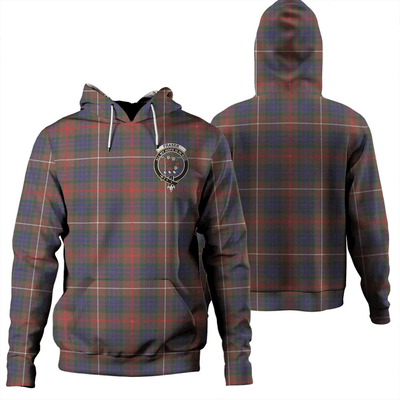 Clan Fraser Hunting Modern Tartan Hoodie Crest