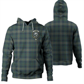 Clan Kennedy Modern Tartan Hoodie Crest 55CSMNEJ-1 Kennedy Modern Tartan Hoodies