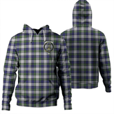 Clan Gordon Dress Modern Tartan Hoodie Crest MC5SSQGB-1 Gordon Dress Modern Tartan Hoodies