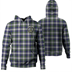 Clan Gordon Dress Modern Tartan Hoodie Crest MC5SSQGB-1 Gordon Dress Modern Tartan Hoodies