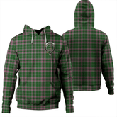 Clan Gray Tartan Hoodie Crest F7D2MKND-1 Gray Tartan Hoodies