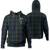 Clan Gunn Modern Tartan Hoodie Crest YPIDBUUK-1 Gunn Modern Tartan Hoodies